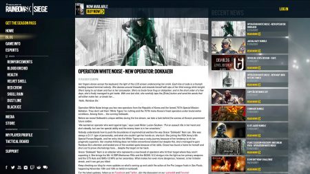 Rainbow Six Siege operator korea 2