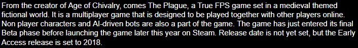 Je vous offre ma clé pour la bêta de The Plague 1 opera 2018 10 16 17 30 17