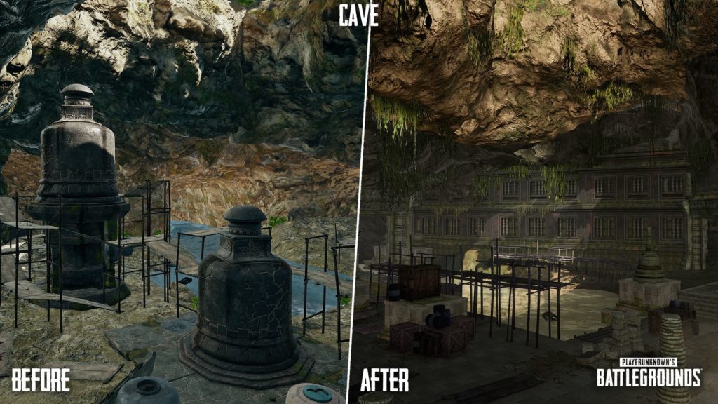 PLAYERUNKNOWN'S BATTLEGROUNDS cave