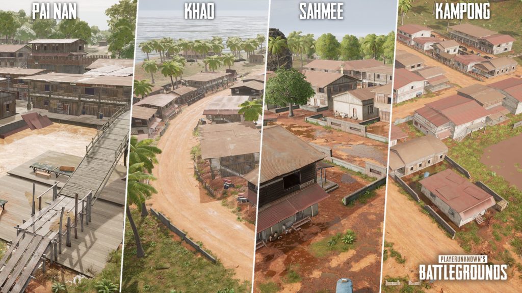 PLAYERUNKNOWN'S BATTLEGROUNDS Pai Nan, Khao, Sahmee, Kampong
