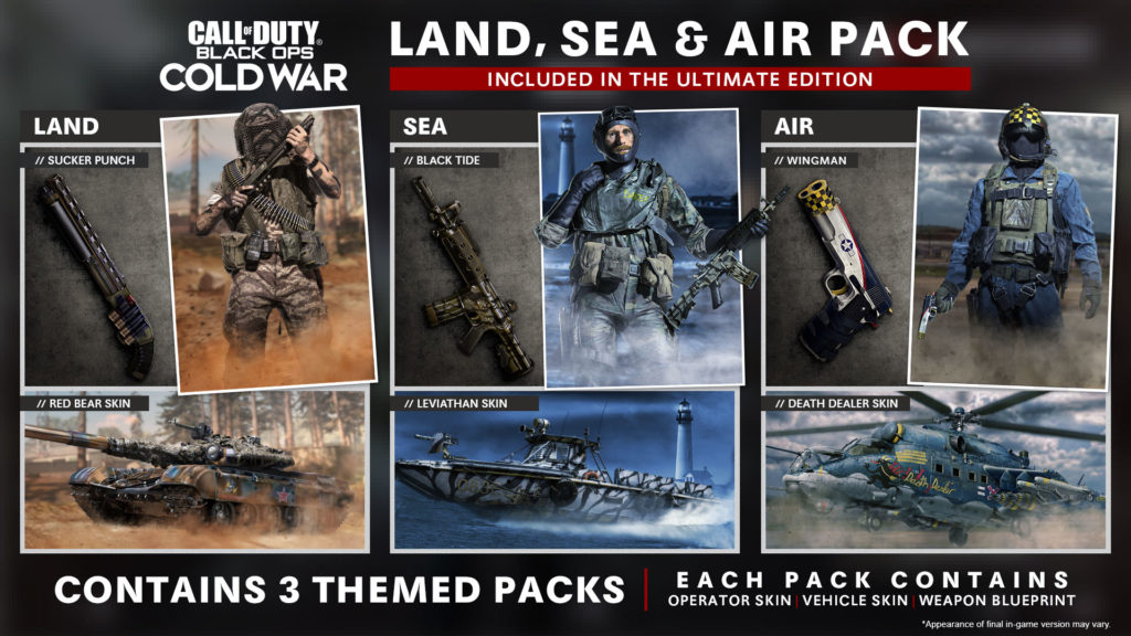Call of Duty: Black Ops Cold War Packs
