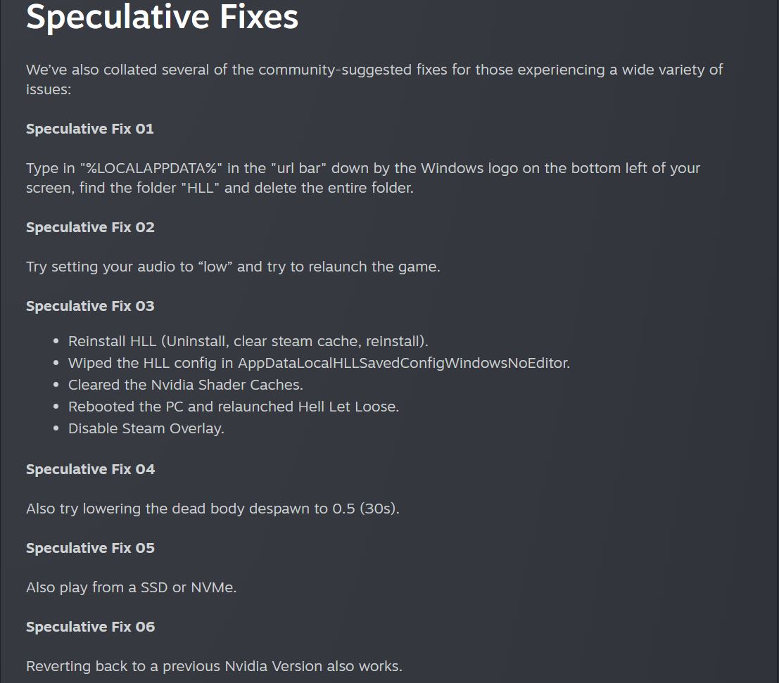 Hell Let Loose Speculative