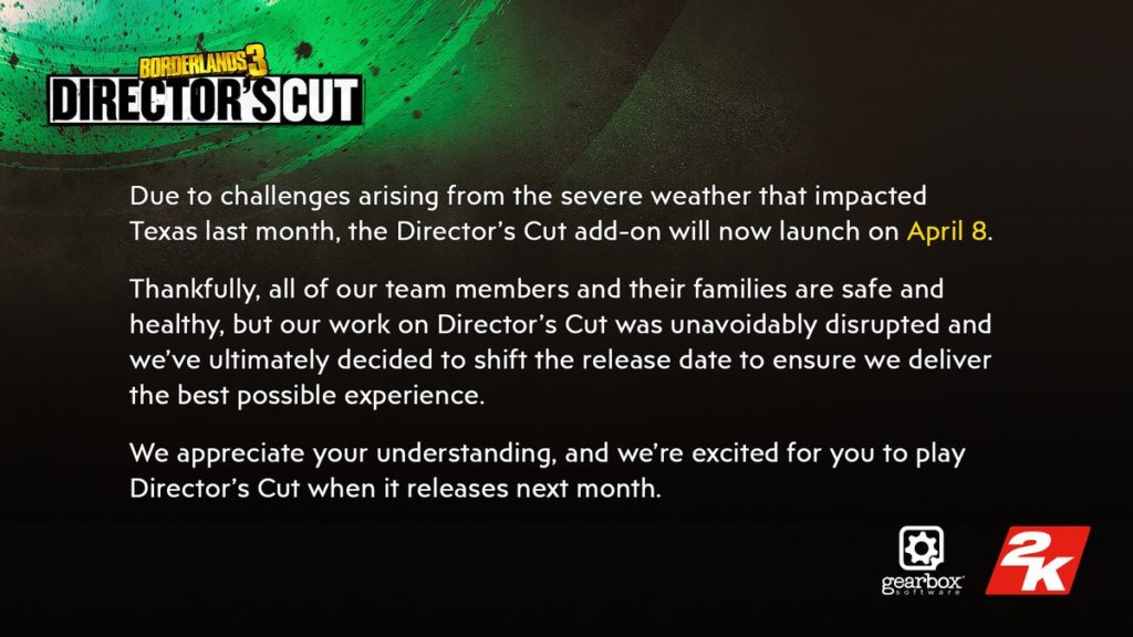 borderlands3 DC report