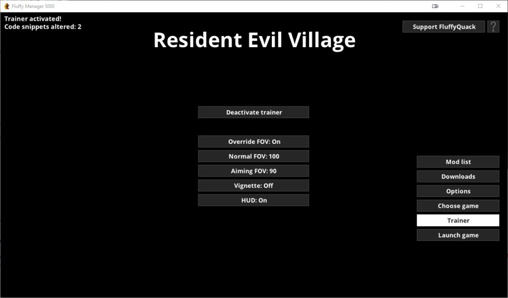 Resident Evil 8 Mod FOV2