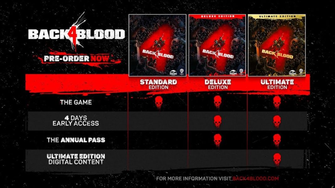Back 4 Blood versions comparison
