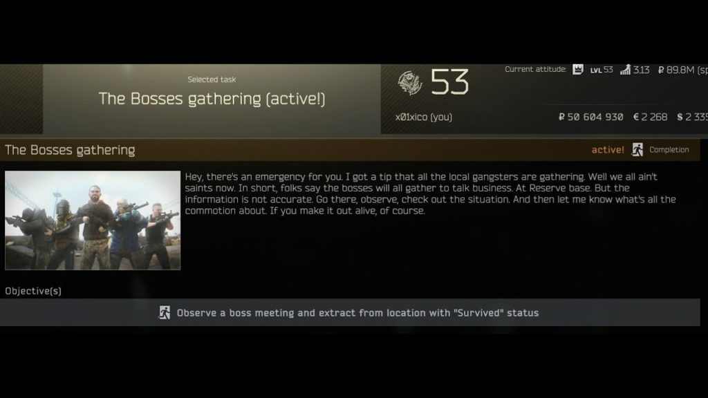 eft bosses gathering