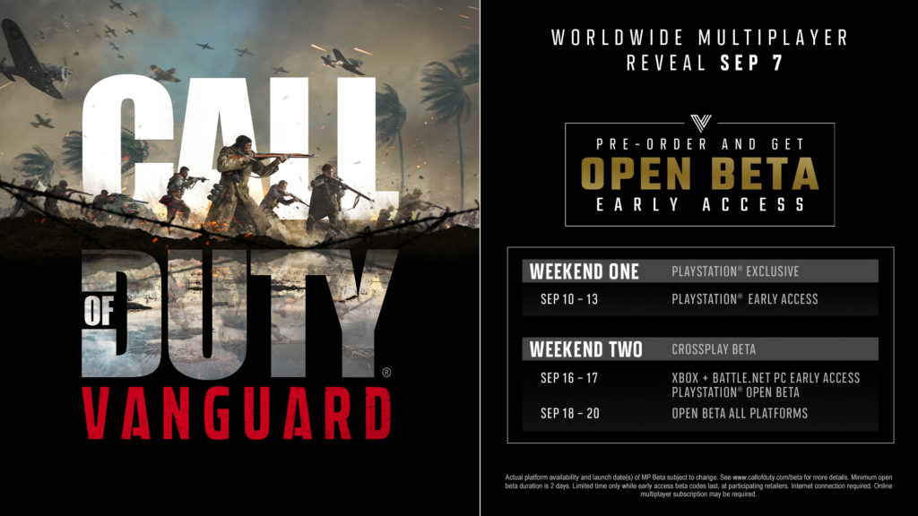 COD Vanguard Beta date
