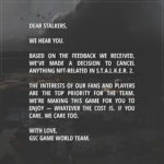 STALKER 2 NFT annulé