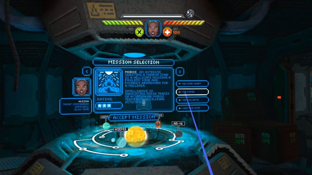 Shock Troops - sélection de la mission