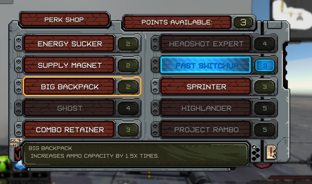 project warlock II perks