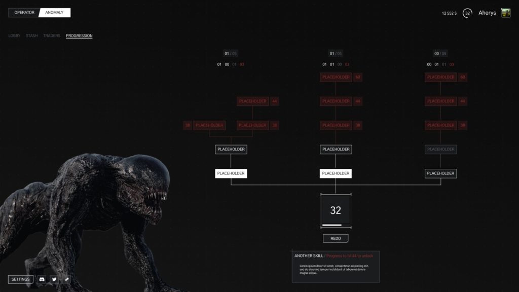 Beautiful Light anomalie arbre de competence