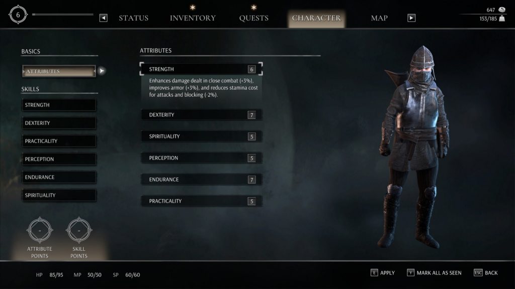 Tainted Grail Statistiques