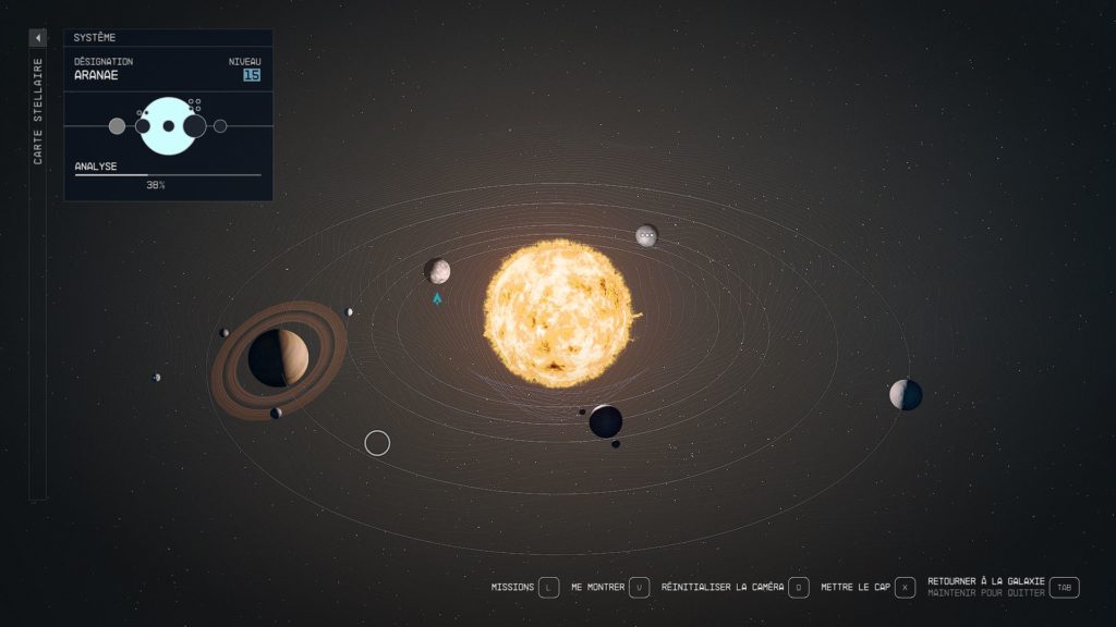 Starfield - carte système