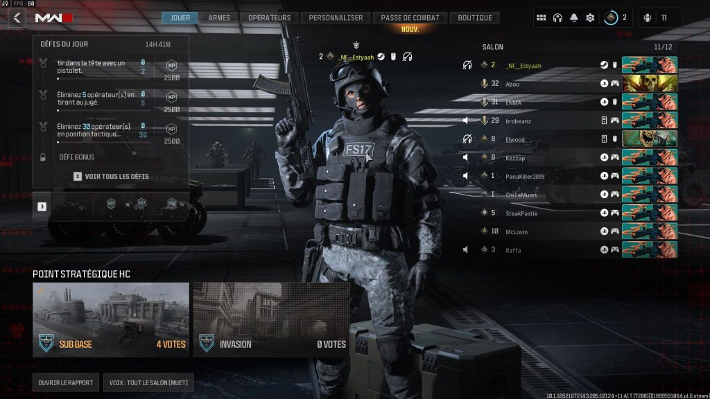 Call Of Duty - Modern Warfare III - menu