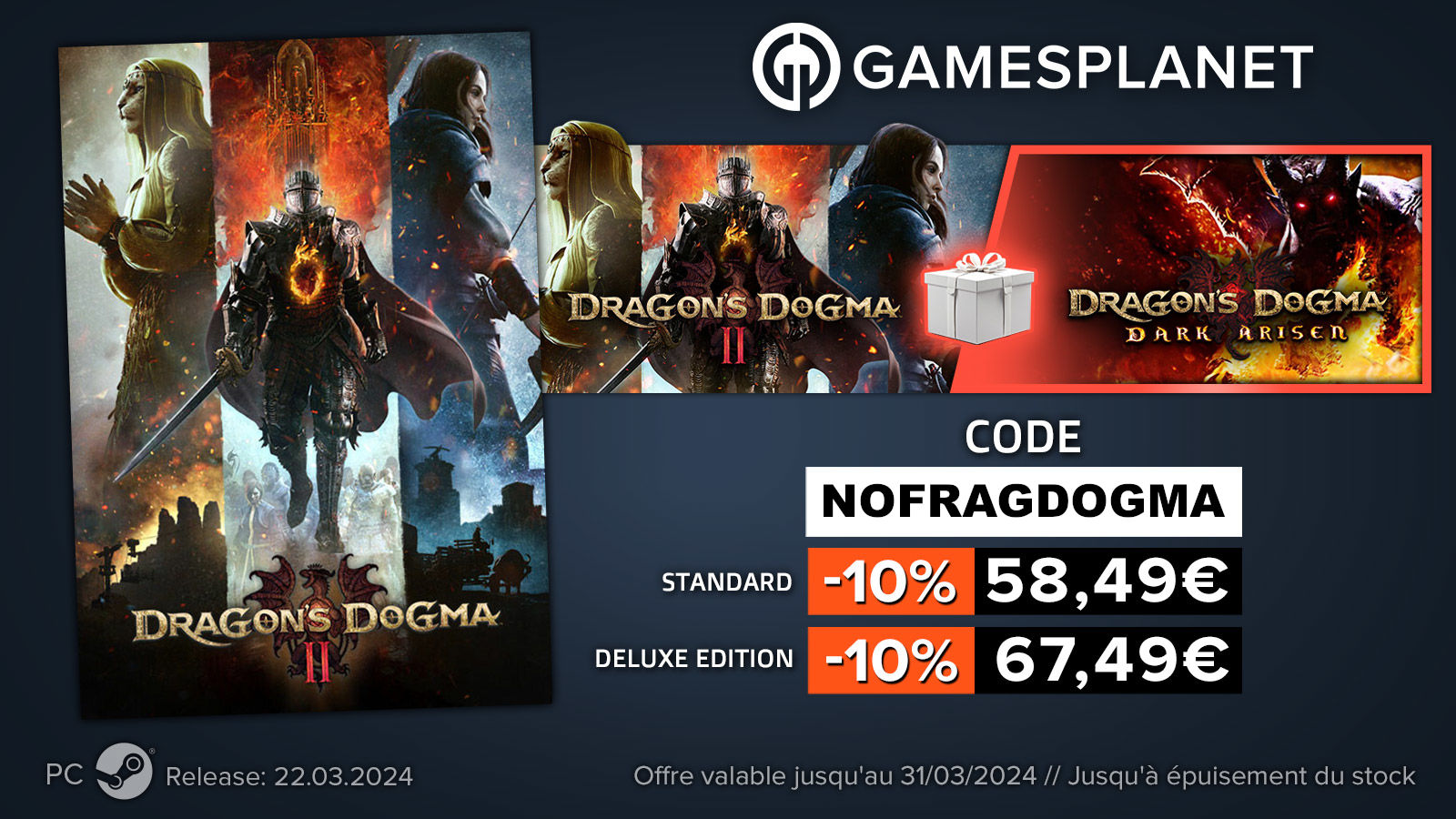 Gamesplanet code promo DOGMA