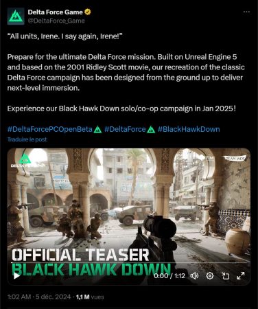 Delta Force Black Hawk Down