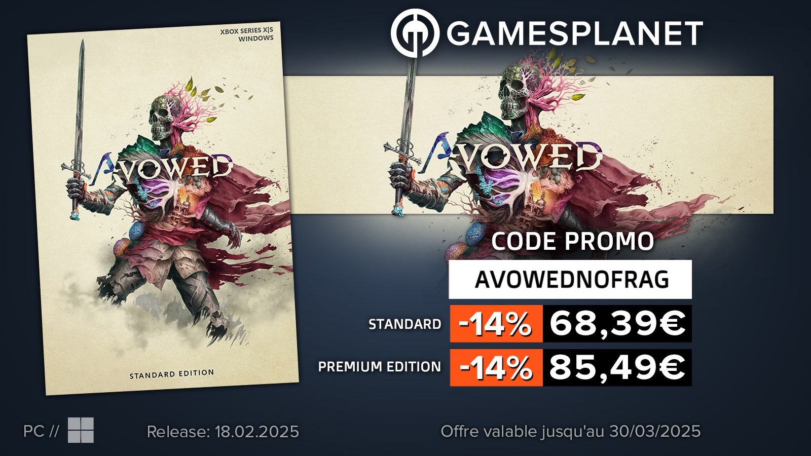 Code Promo AVOWEDNOFRAG