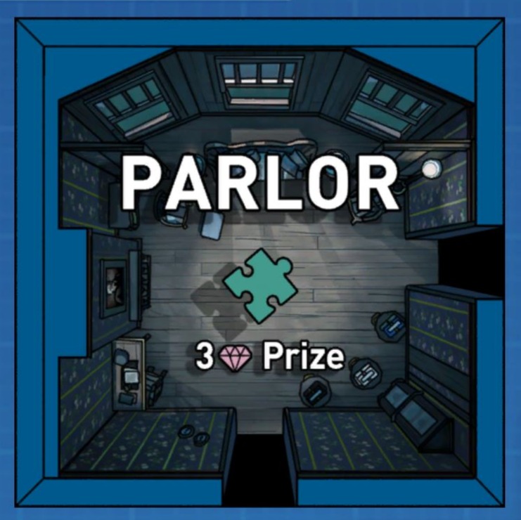 Blue Prince Parlor Enigmes puzzles